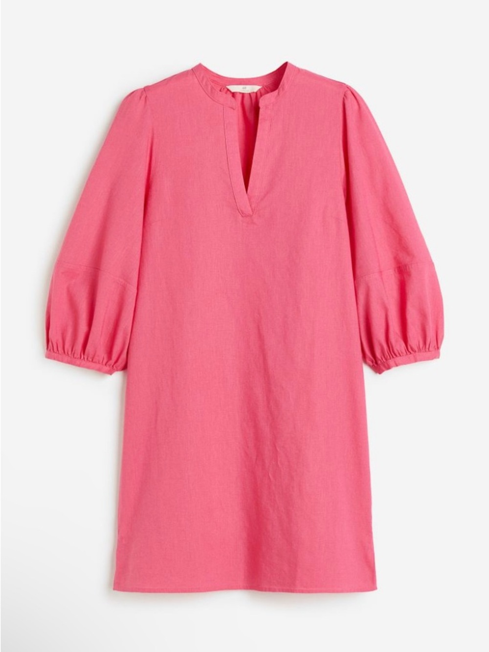 H&M Linen blend Puff Sleeve Dress